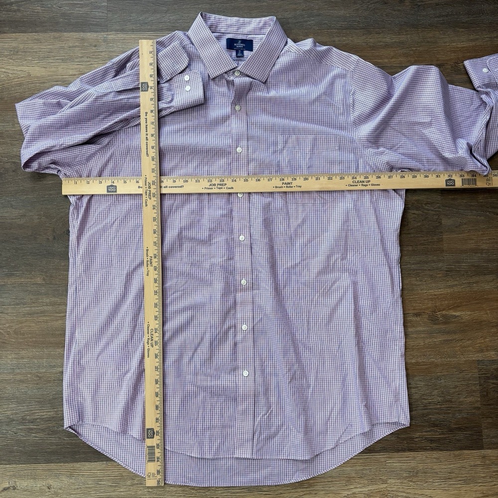 Buttoned Down Men's Button Down Shirt Multicolor Plaid Sz 19x37 Professional - Picture 5 of 7